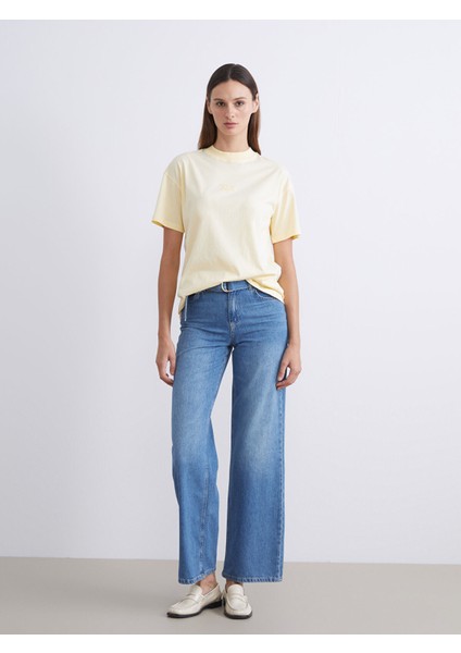 Yeni Sezon Wideleg Kadın Jean Pantolon