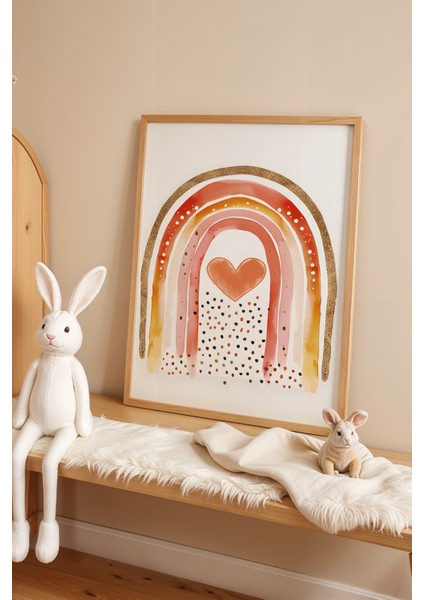 Çocuk Odası, Bebek Odası Ahşap Çerçeveli Poster, Tablo NO:102 fiyatları