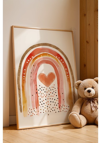 Çocuk Odası, Bebek Odası Ahşap Çerçeveli Poster, Tablo NO:102 fırsatları