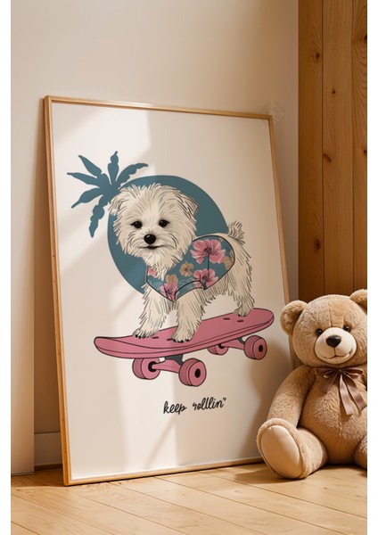 Çocuk Odası, Bebek Odası Ahşap Çerçeveli Poster, Tablo NO:119 fırsatları