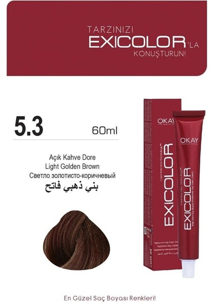 Tüp Boya 60ml. 5-3 Açık Kahve Dore fiyatları