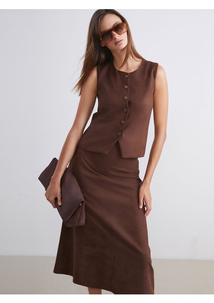 Yeni Sezon Bisiklet Yaka Kadın Yelek