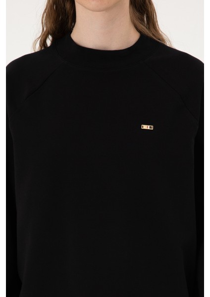 Kadın Siyah Sweatshirt 50313610-VR046
