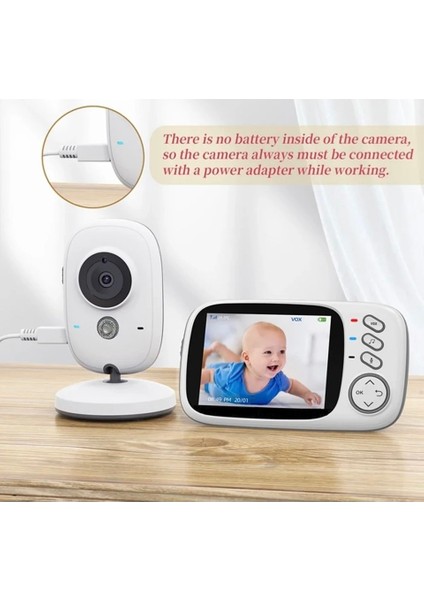 Enshal LCD Ekranlı Gece Görüşlü Bebek Monitörü - Bebek Izleme Kamerası Kablosuz Ip indirimleri