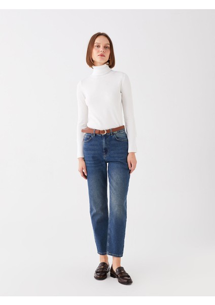 Yeni Sezon Balıkçı Yaka Düz Uzun Kollu Kadın Triko Kazak modelleri