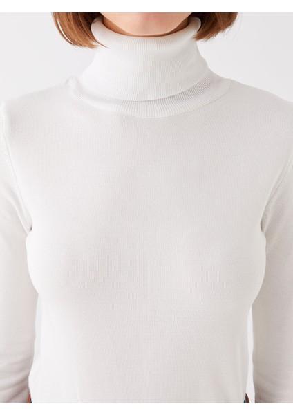 Yeni Sezon Balıkçı Yaka Düz Uzun Kollu Kadın Triko Kazak fırsatları