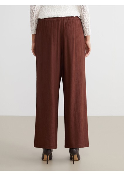 Yeni Sezon Beli Lastikli Dokulu Kadın Pantolon indirimleri