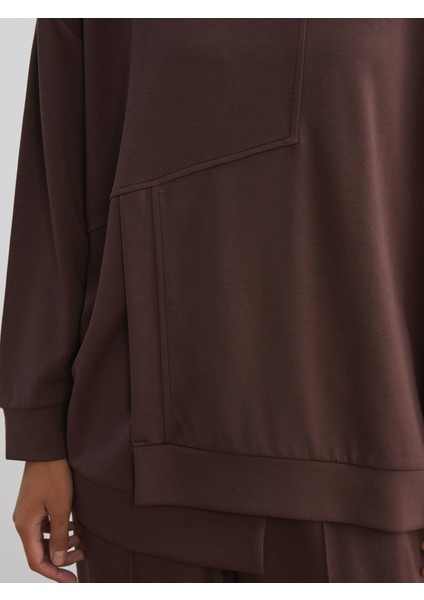 Yeni Sezon Bisiklet Yaka Kadın Sweatshirt modelleri