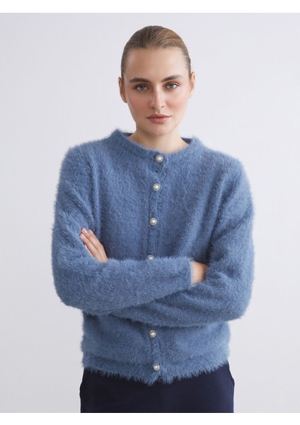 Yeni Sezon Bisiklet Yaka Kadın Triko Hırka