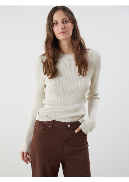 Yeni Sezon Bisiklet Yaka Kadın Triko Kazak