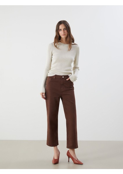 Yeni Sezon Bisiklet Yaka Kadın Triko Kazak modelleri