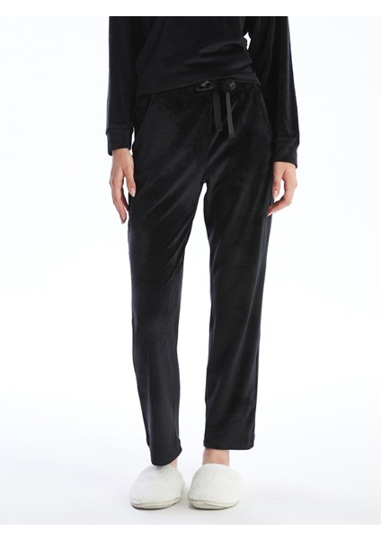 Yeni Sezon Beli Lastikli Düz Kadife Kadın Pijama Alt fiyatları