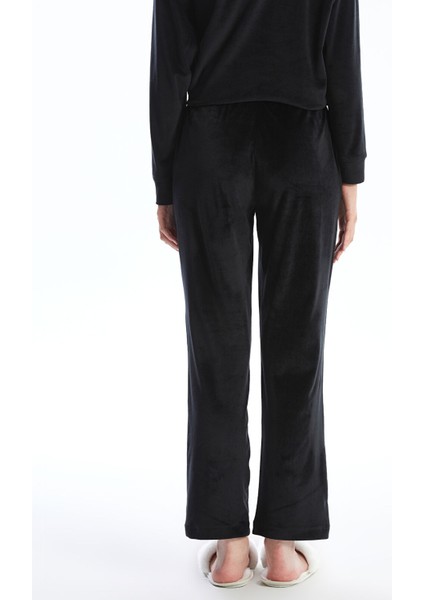 Yeni Sezon Beli Lastikli Düz Kadife Kadın Pijama Alt fırsatları