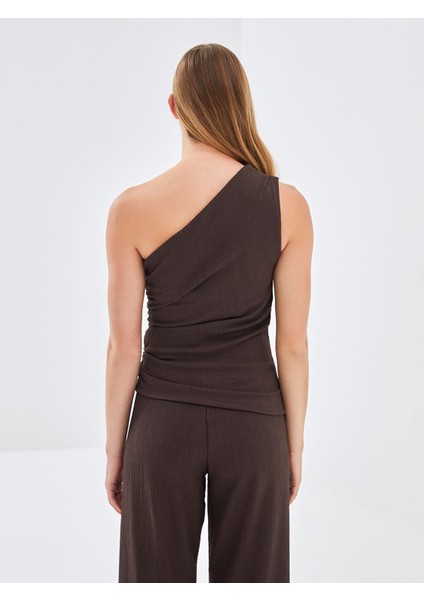 Yeni Sezon Tek Omuz Dokulu Kadın Bluz fırsatları