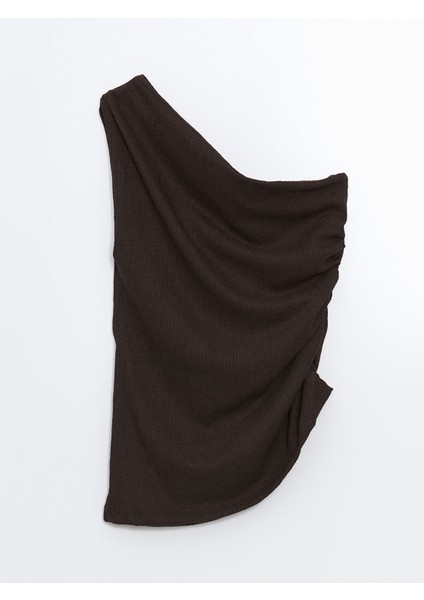 Yeni Sezon Tek Omuz Dokulu Kadın Bluz indirimleri