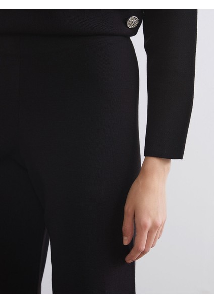 Yeni Sezon Beli Lastikli Kadın Triko Pantolon fırsatları