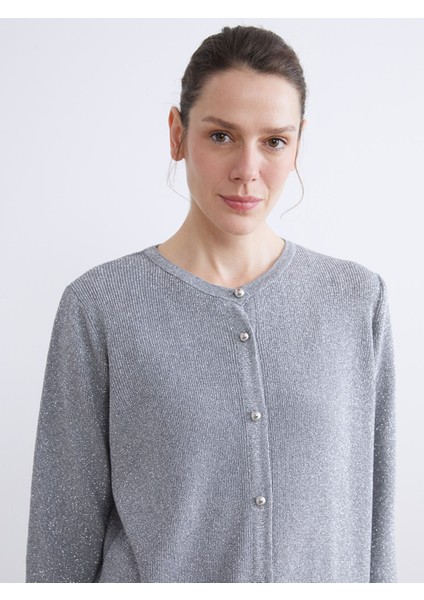 Yeni Sezon Bisiklet Yaka Kadın Triko Hırka