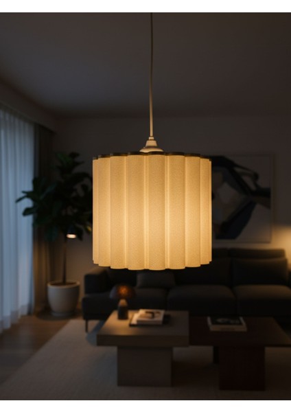 Modern Tasarım Pliseli Beyaz Avize modelleri