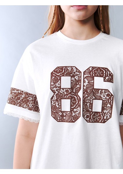 Yeni Sezon Bisiklet Yaka Genç Kız Tişört modelleri