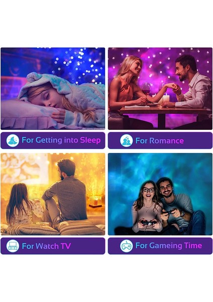 Yatak Odası Için Galaxy Projektör Işığı - 16 Renkli Okyanus Dalgası Duyusal Işık, Yatak Odası/parti Için Projektör Gece Işığı (Yurt Dışından) indirimleri