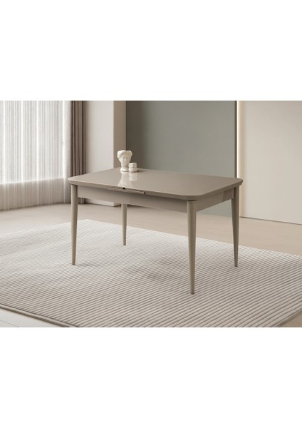 Hg Cappicino Ortadan Açılır Büyüyen Yemek Masası 80 x 130 cm Sadece Masa Fiyatıdır