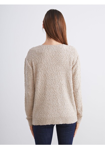 Yeni Sezon V Yaka Dokulu Kadın Triko Hırka fırsatları