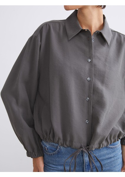 Yeni Sezon Modal Karışımlı Oversize Kadın Gömlek modelleri