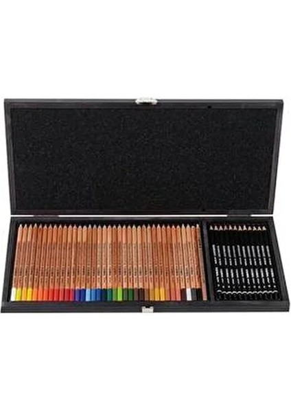 Rembrandt 50 Parça Polycolor Ahşap Kutu Sketch Set Renkli Kalemler ve Dereceli Kalemler fırsatları