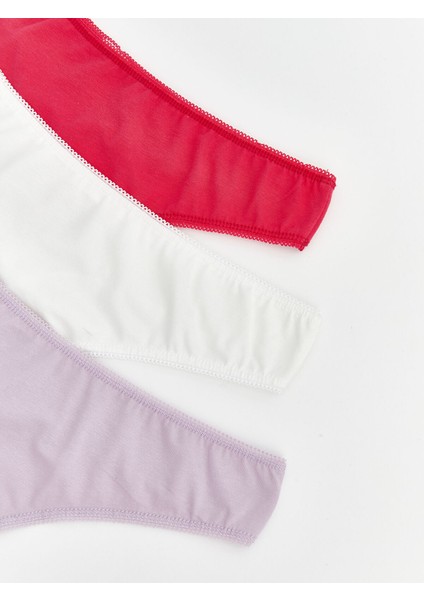 Yeni Sezon Düz Tanga Külot 3'lü modelleri