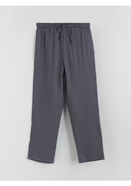 Yeni Sezon Beli Lastikli Dokulu Kadın Pantolon indirimleri