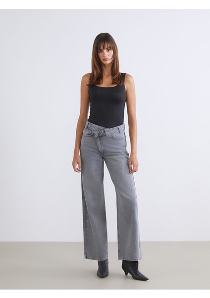 Yeni Sezon Wideleg Kadın Jean Pantolon