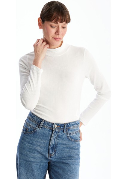 Yeni Sezon Dik Yaka Kadın Body