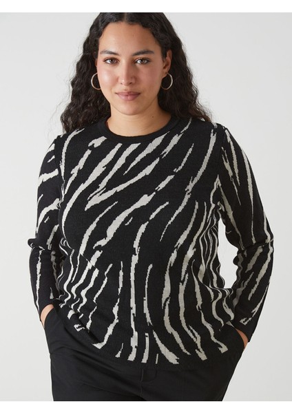 Yeni Sezon Bisiklet Yaka Desenli Kadın Triko Kazak fiyatları