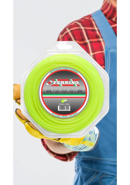 2 Adet 6 Köşe 3.50MM 40 Metre Motorlu Tırpan Misinası