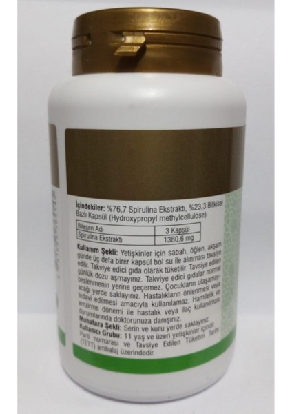 Spirulina Gıda Takviyesi modelleri