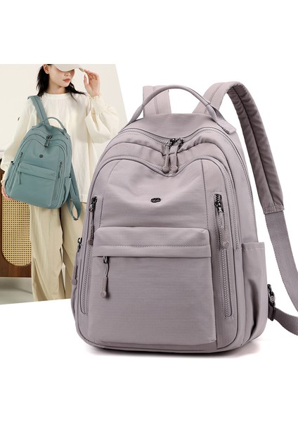 Kadın Sırt Çantası Oxford Kumaş Büyük Kapasiteli Sırt Çantası Basit Moda Günlük Hafif Seyahat Okul Çantası (Yurt Dışından) fiyatları