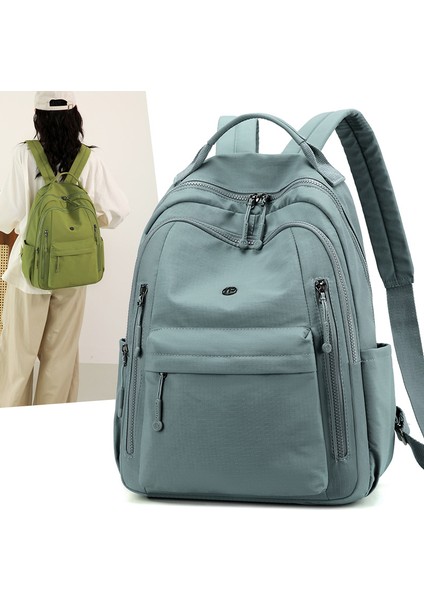 Kadın Sırt Çantası Oxford Kumaş Büyük Kapasiteli Sırt Çantası Basit Moda Günlük Hafif Seyahat Okul Çantası (Yurt Dışından) modelleri