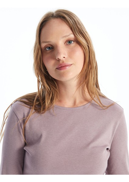 Yeni Sezon Bisiklet Yaka Düz Uzun Kollu Kadın Body modelleri