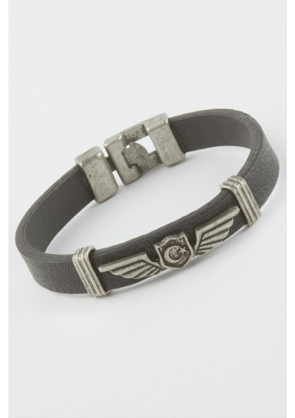 Ds-Derin Ay Yıldız Suni Deri Bileklik-Siyah fiyatları