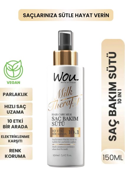 Milk Therapy Saç Bakım Sütü Asi Saçlar İçin Hızlı Uzama Desteği 150 ml
