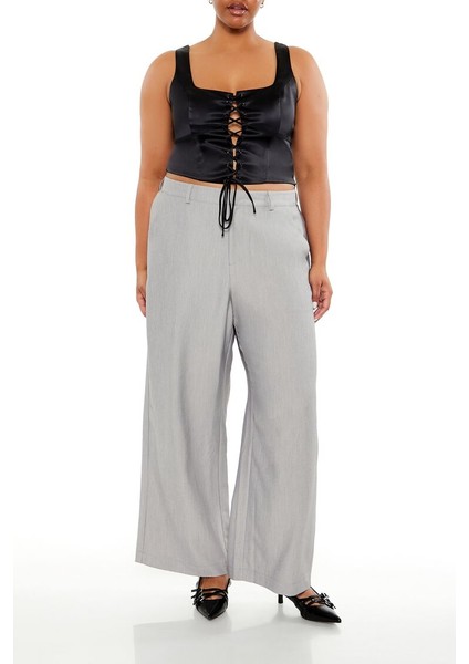 Plus Size Wide-Leg Pantolon fiyatları