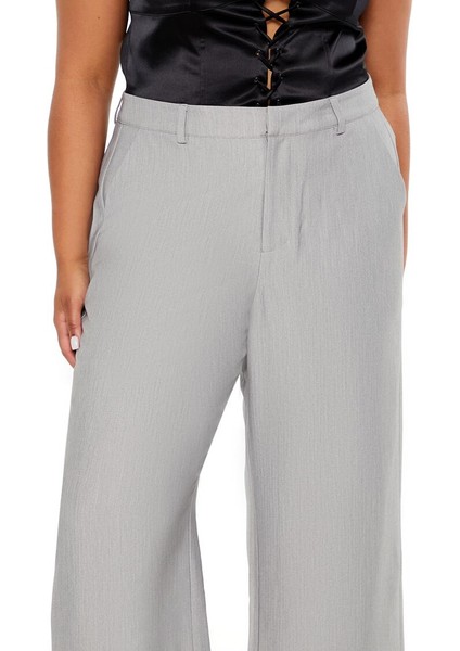 Plus Size Wide-Leg Pantolon modelleri