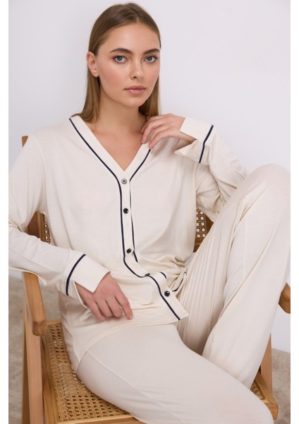 11614 Bayan Pijama Takım -Laciv - -- S modelleri