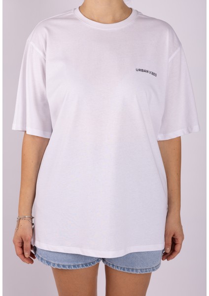 Unisex Oversize Yokohama Grafik Beyaz Tişört fiyatları