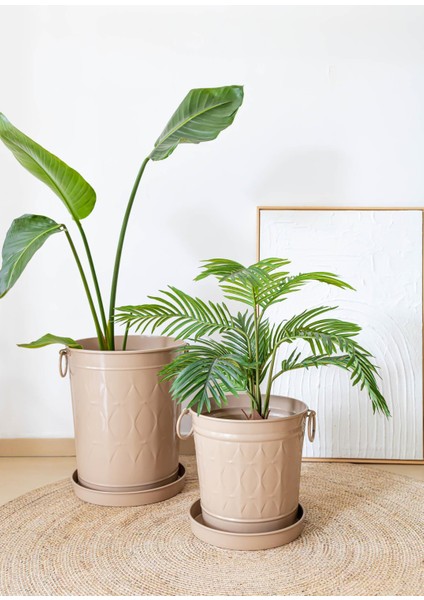 Prizma Karamel Galvaniz Saksı 33X25X33 cm modelleri