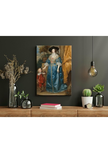 Anthony Van Dyck - Queen Henrietta Maria With Sir Jeffrey Hudson modelleri