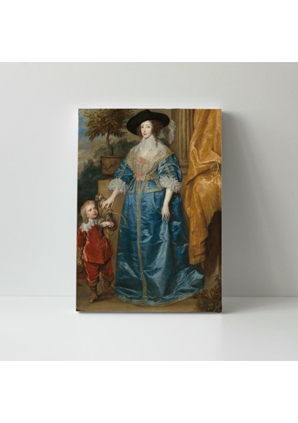 Anthony Van Dyck - Queen Henrietta Maria With Sir Jeffrey Hudson fırsatları