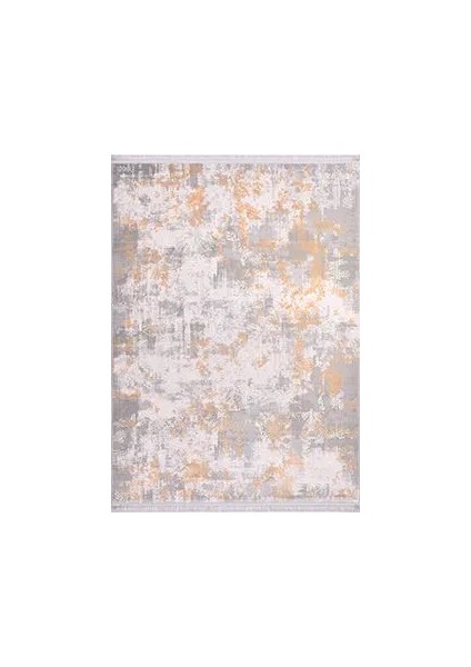 Calabra Modern Gri Bambu ve Akrilik Makine Halısı