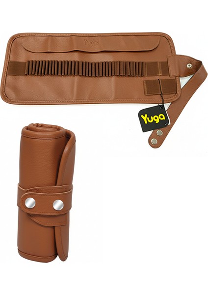 Suni Deri 36 Gözlü Rulo Kalemlik Taba modelleri