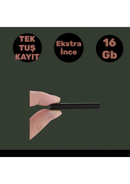 Invıcta Dijital Ses Kayıt Cihazı 48 Saat Kesintisiz Kayıt 16GB Hafıza USB Flash Bellek Mp3 Player Mini Müzik Çalar fiyatları